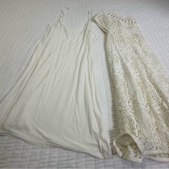 Free People Holy Mountain Mini
Floral Crochet Dress Ivory 
Cottagecore Coquette - Picture 13 of 13